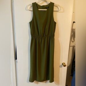 J. Crew Olive Green Sleeveless Maxi Dress
